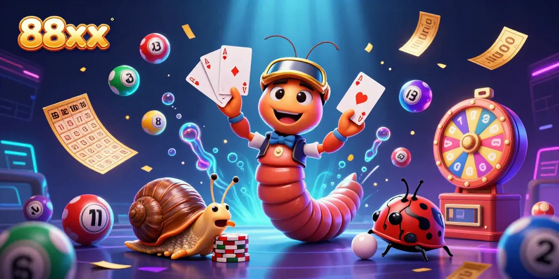Experience the excitement of 88xx with vibrant gambling elements and dynamic casino characters