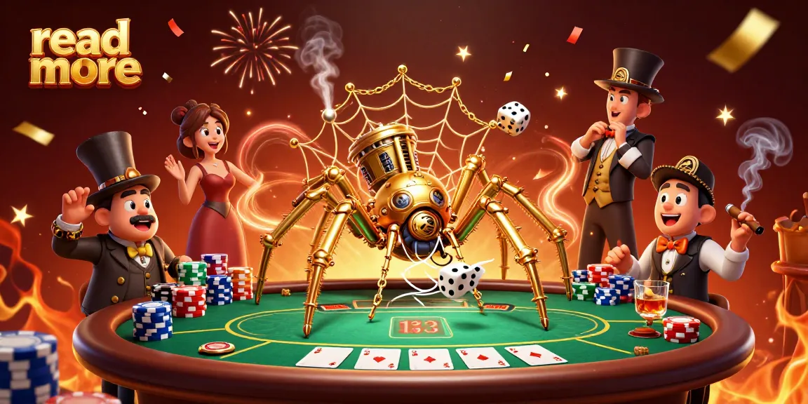 Catch unlucky dice in a golden web while reading more about casino strategies